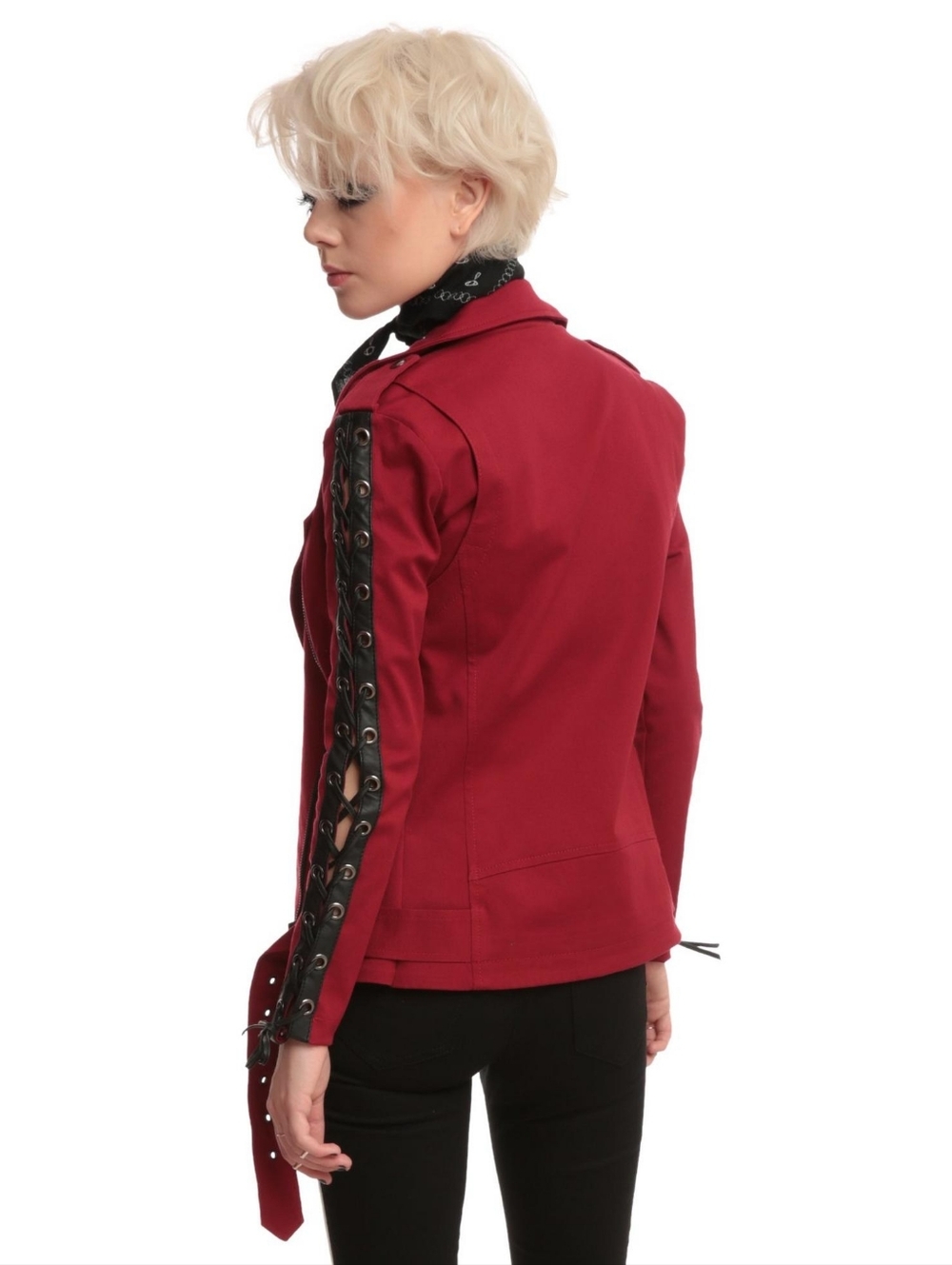 Hot Topic TRIPP Joan Jett Moto Jacket NWT Sz L - Picture 2 of 9
